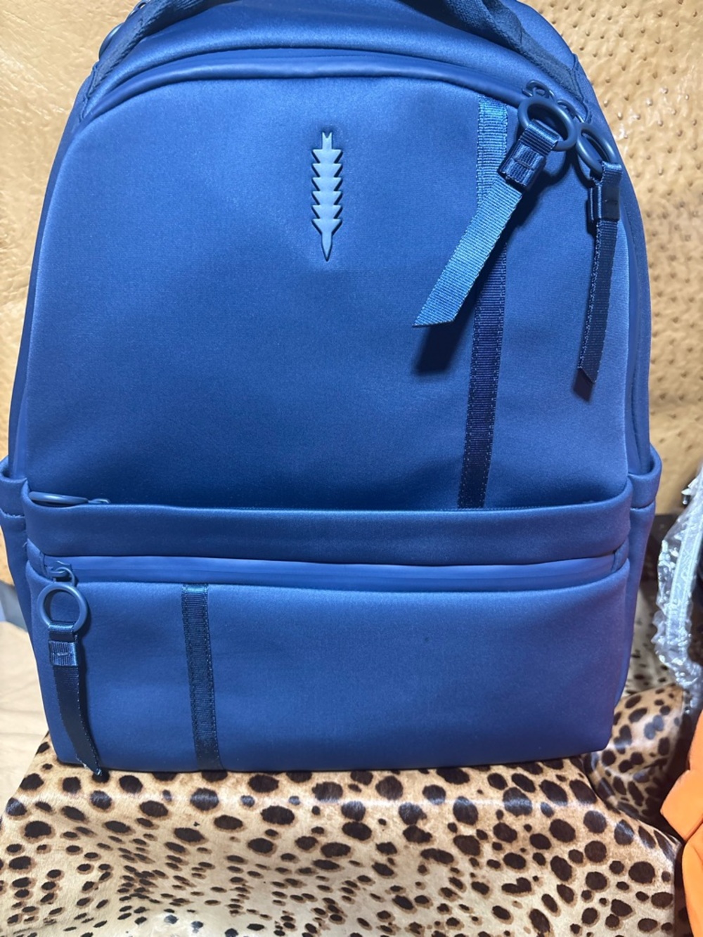 Blue backpacks